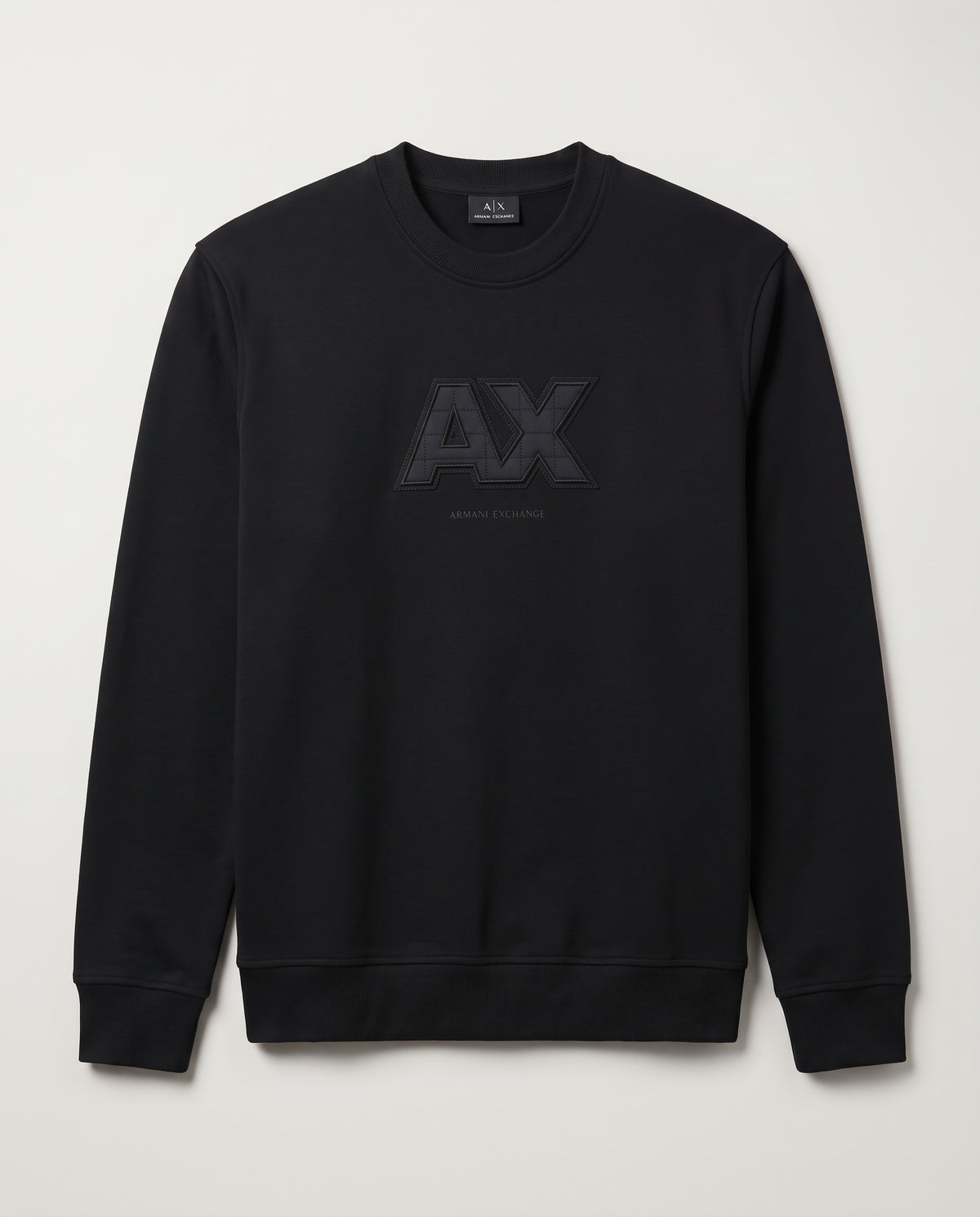 Armani Exchange Embossed Logo Crewneck Sweatshirt
