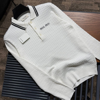 miu miu knitted polo