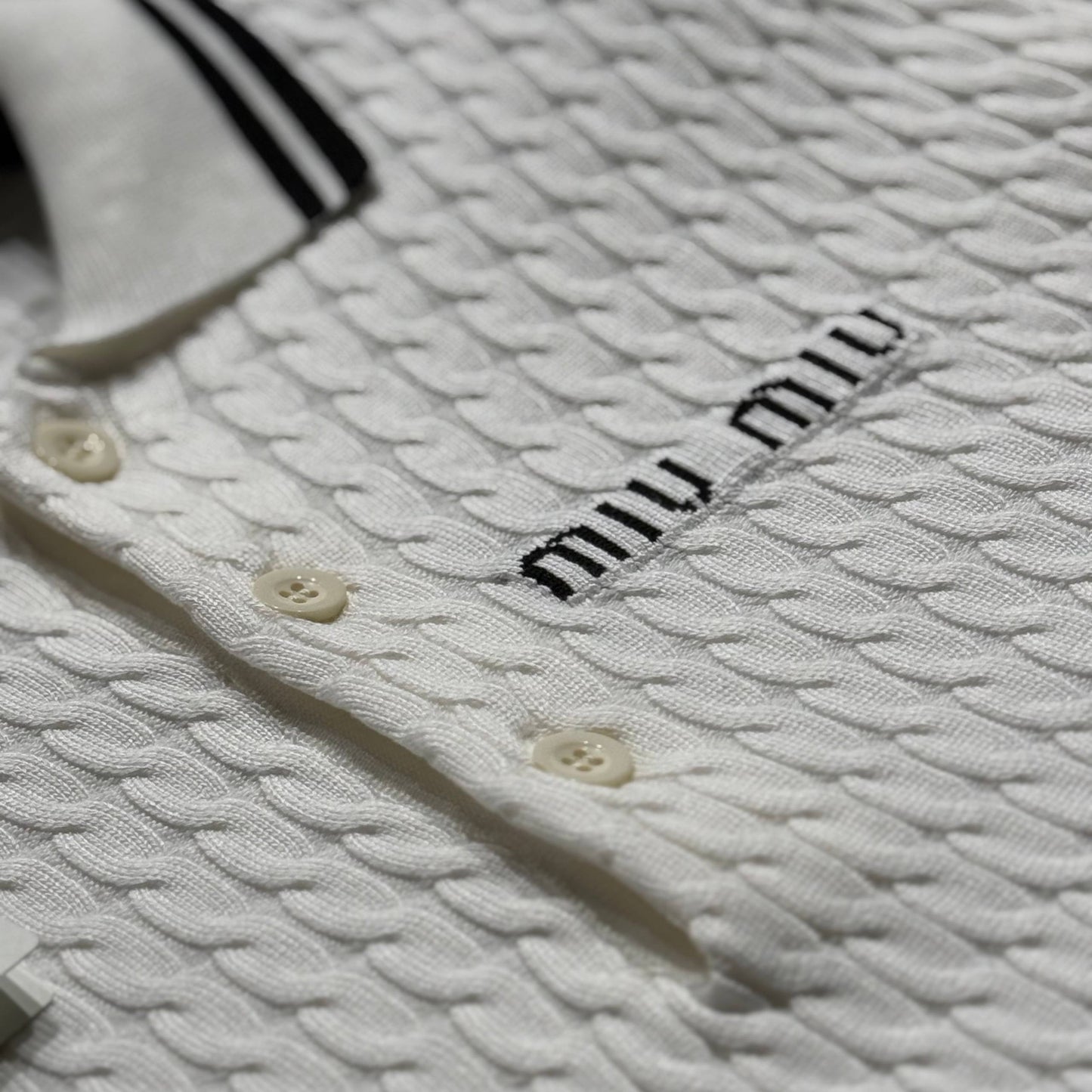 miu miu knitted polo