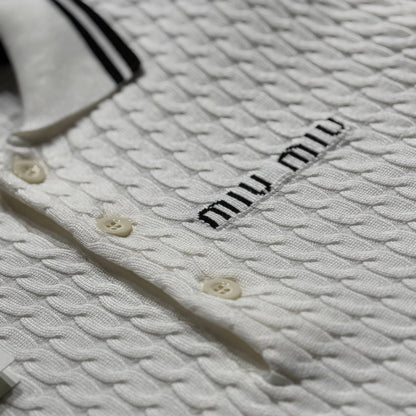 miu miu knitted polo