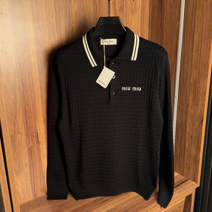 miu miu knitted polo