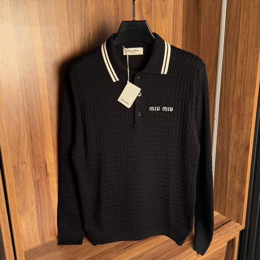 miu miu knitted polo