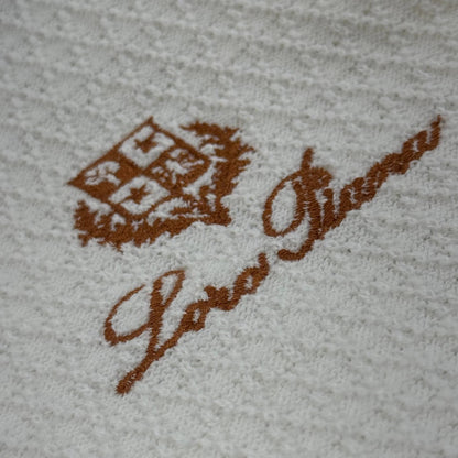 loro piana knitted round with orange neck