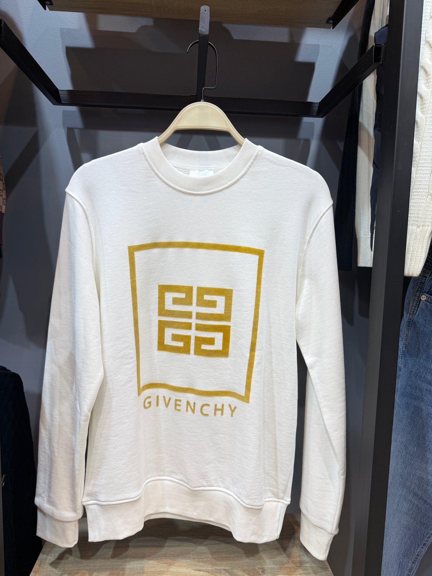 givenchy sweatshirt with gold logo