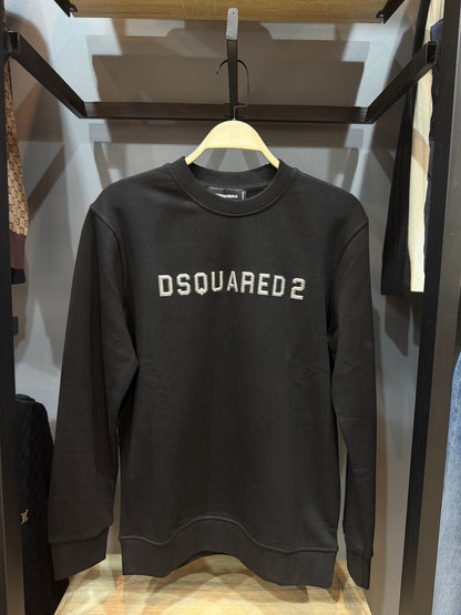 dsquared sweatshirt with silver logo