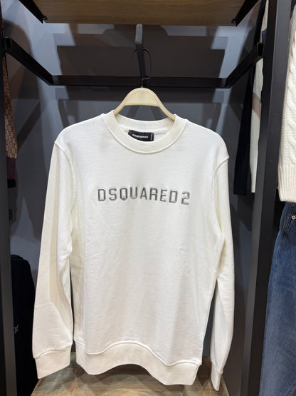 dsquared sweatshirt with silver logo