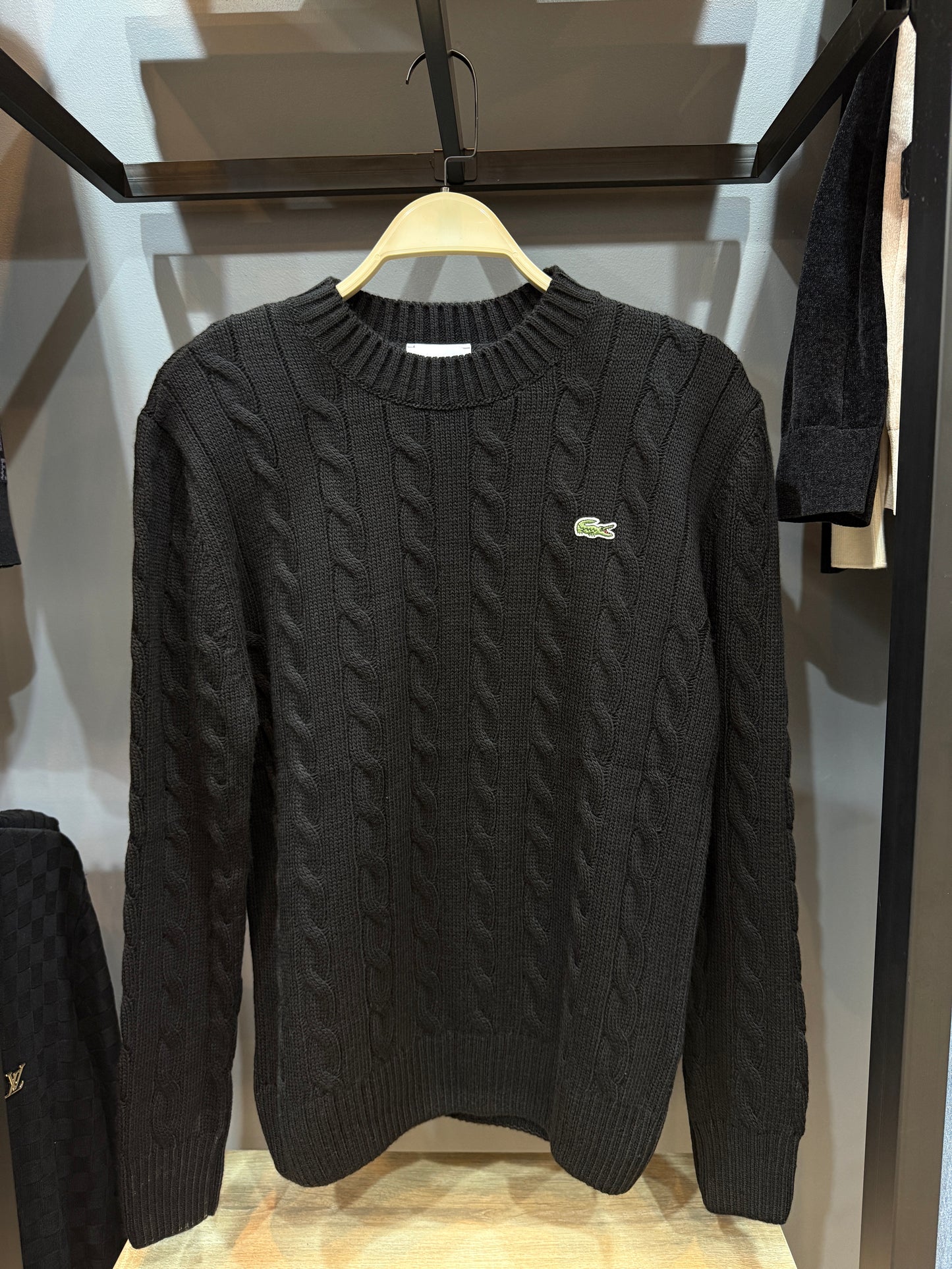 lacoste kniited round basic