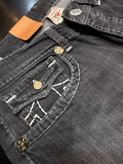 True Religion Straight Jeans - Black/Grey