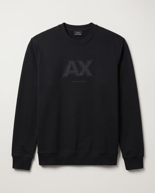 Armani Exchange Embossed Logo Crewneck Sweatshirt