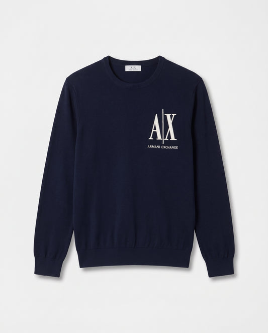 Armani Exchange Logo Knit Sweater