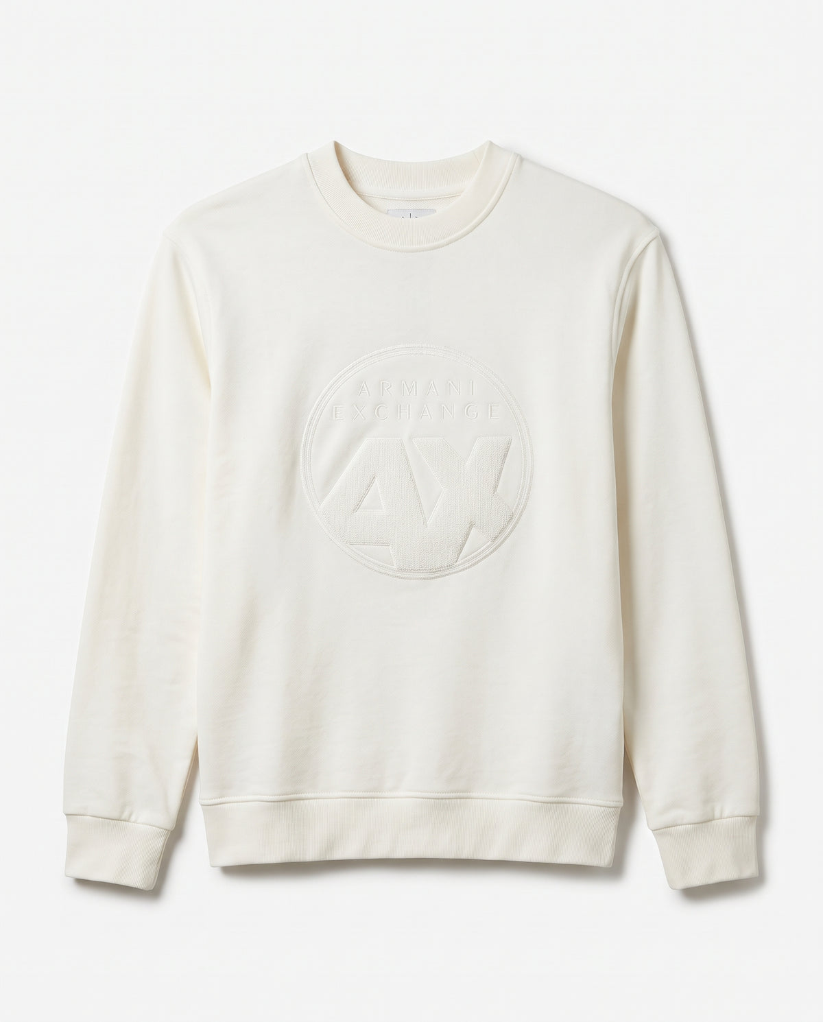 Armani Exchange Embossed Logo Crewneck Sweatshirt