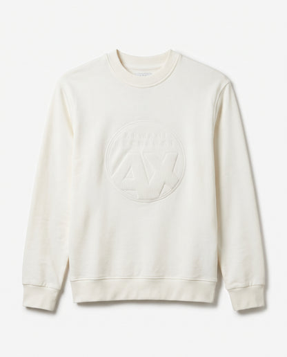 Armani Exchange Embossed Logo Crewneck Sweatshirt