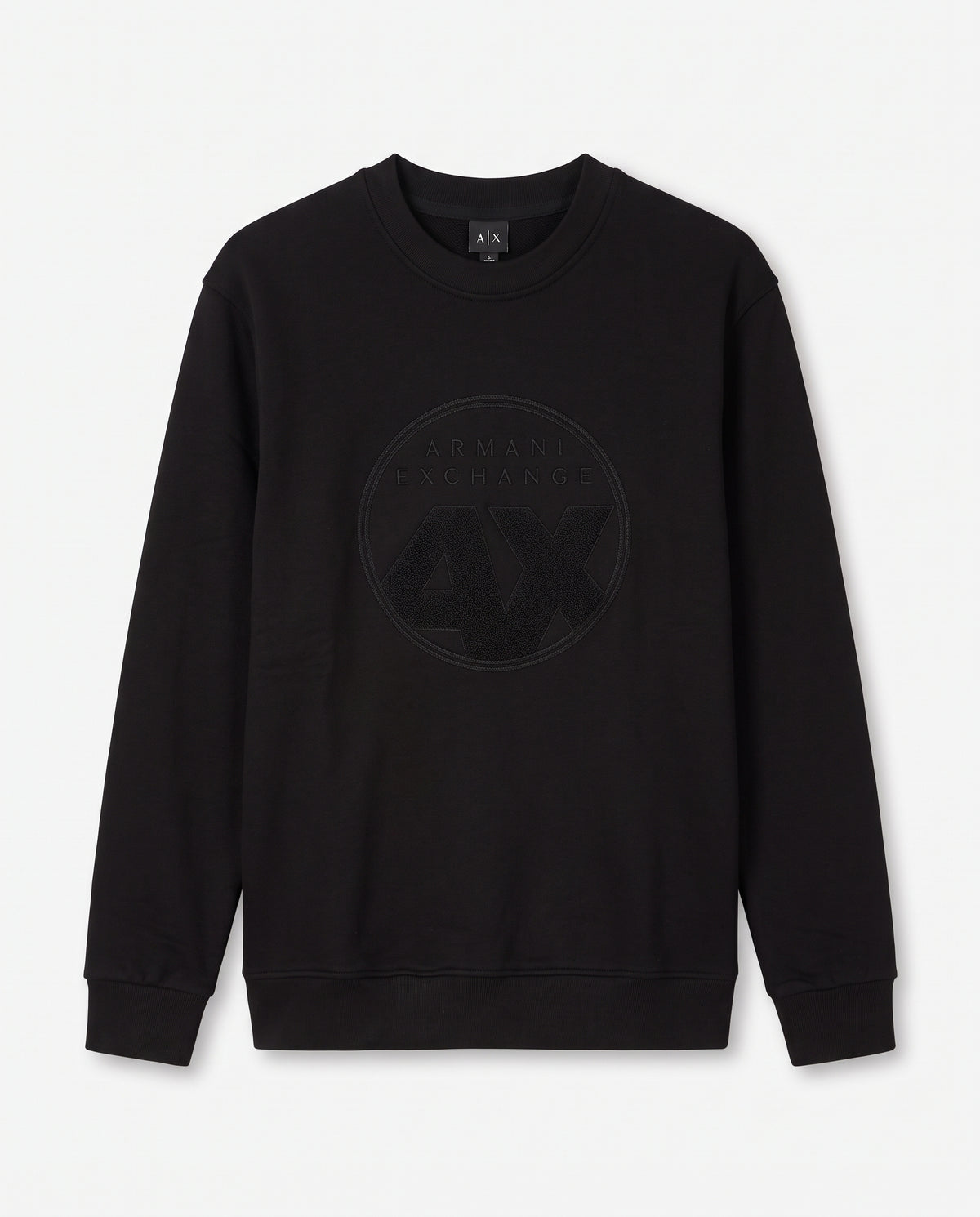 Armani Exchange Embossed Logo Crewneck Sweatshirt