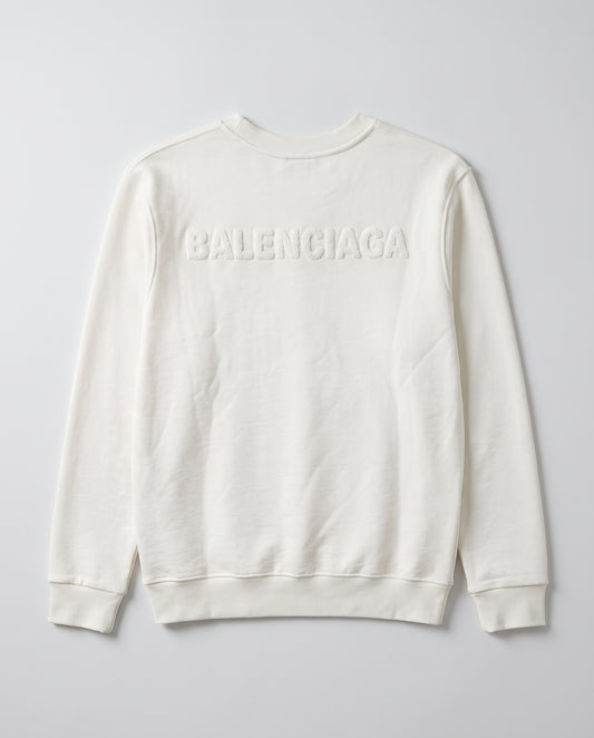 Balenciaga Embossed Logo Crewneck Sweatshirt