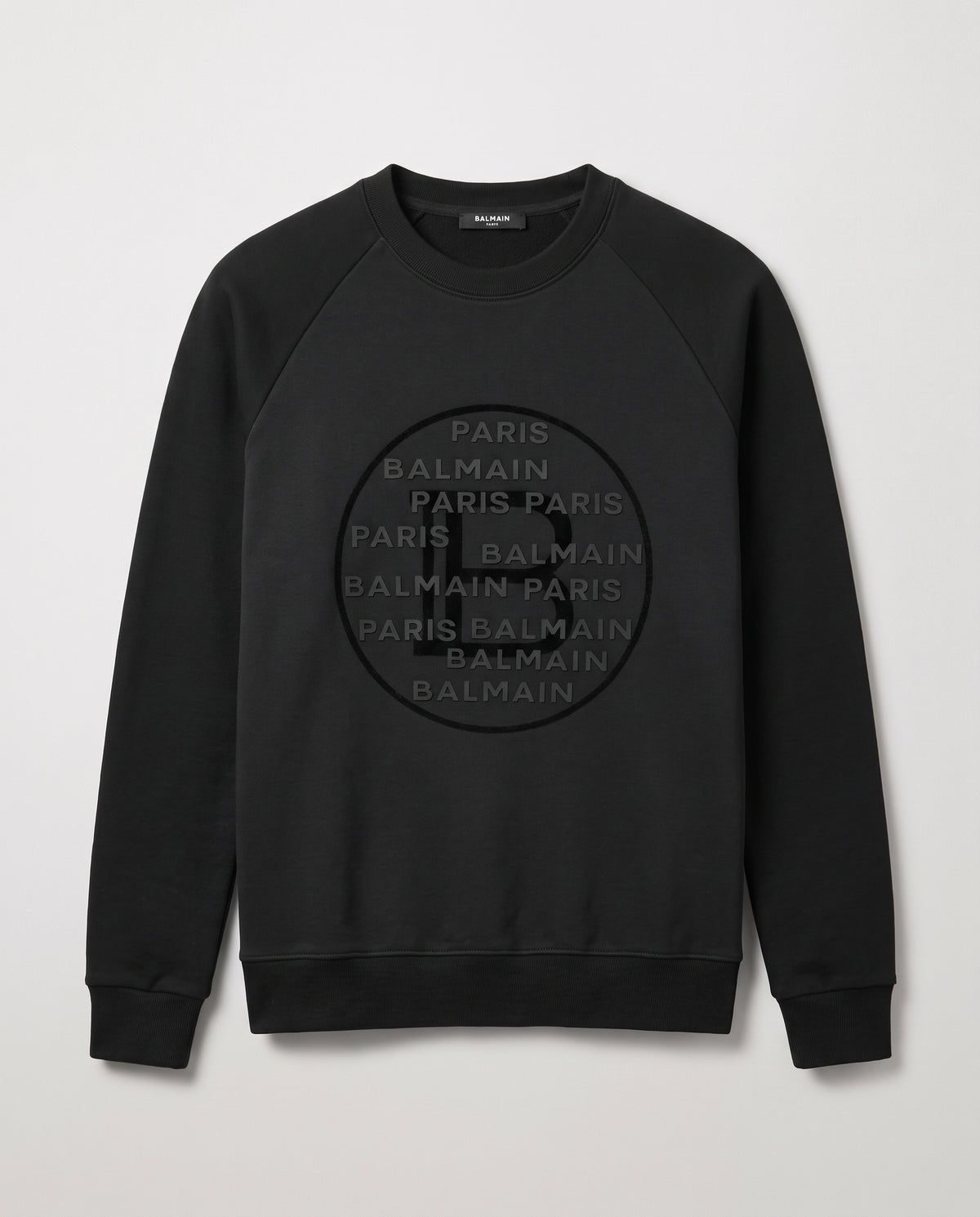 Balmain Paris "B" Monogram Embossed Sweatshirt