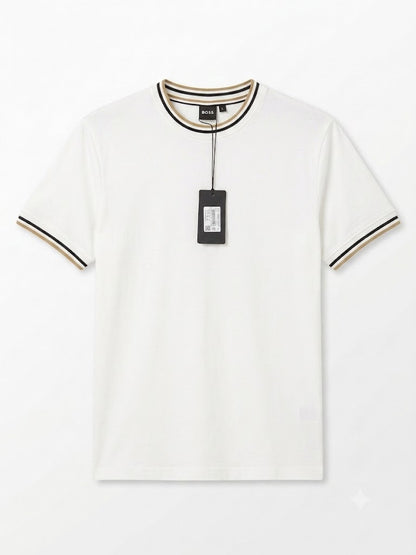 Boss Contrast Rib T-Shirt