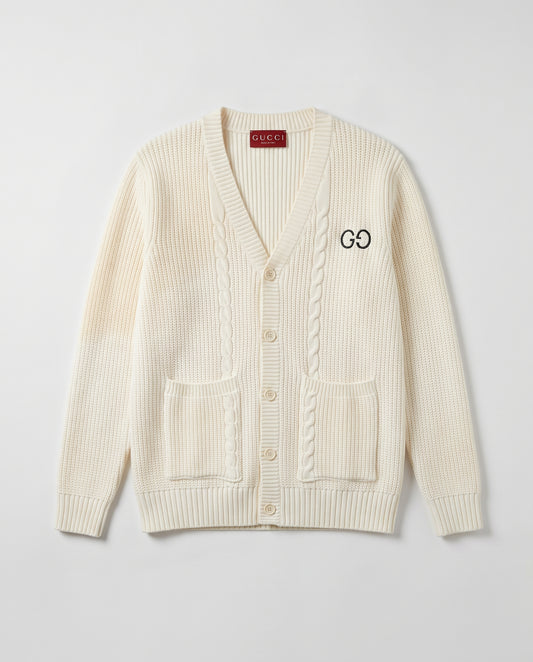 Gucci GG Cable Knit Cardigan