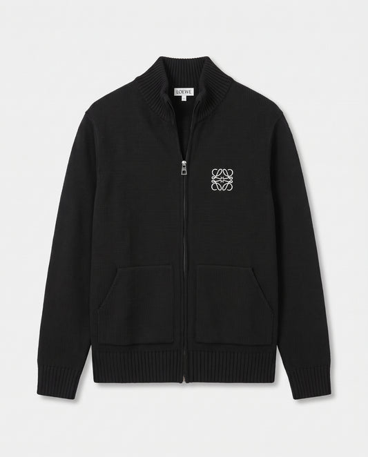 Loewe Anagram Full-Zip Knit Cardigan
