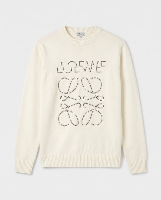 Loewe Oversized Anagram Intarsia Knit Sweater