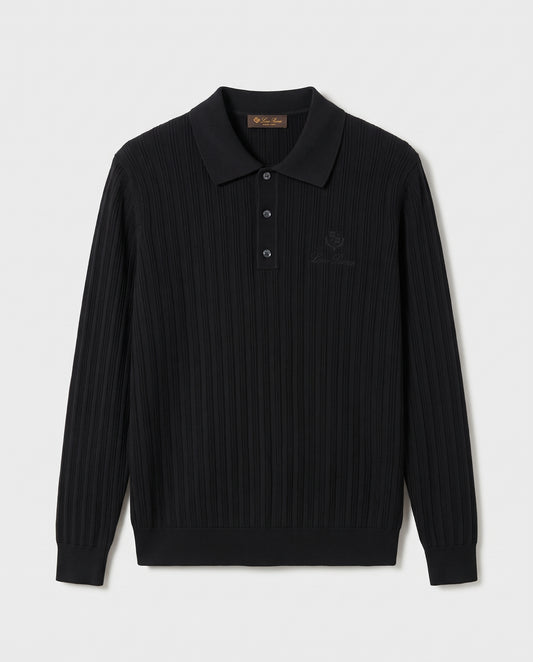 Loro Piana Ribbed Knit Polo