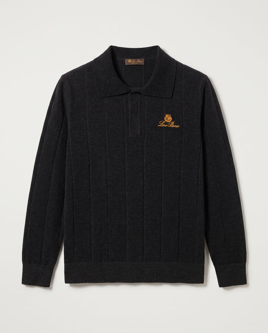 Loro Piana Embroidered Logo Knit Polo