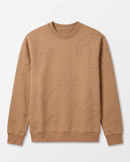 Louis Vuitton Monogram Embossed Crewneck Sweatshirt