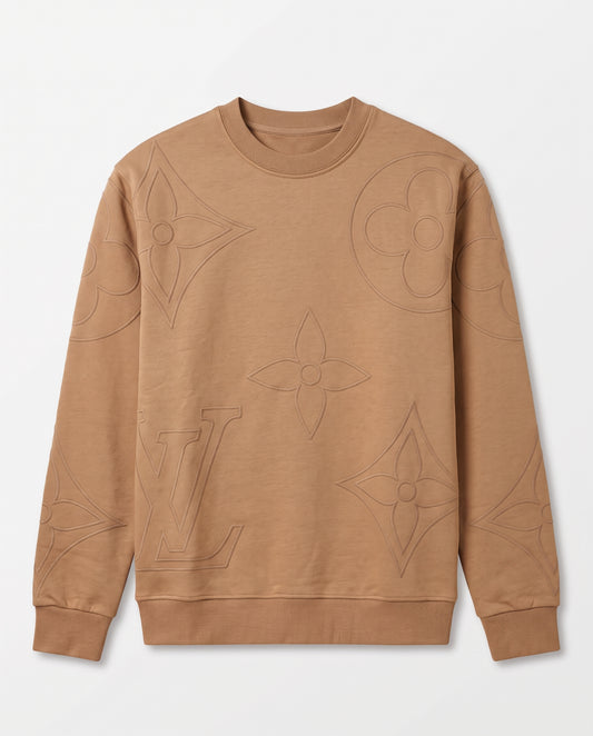 Louis Vuitton Monogram Embossed Crewneck Sweatshirt