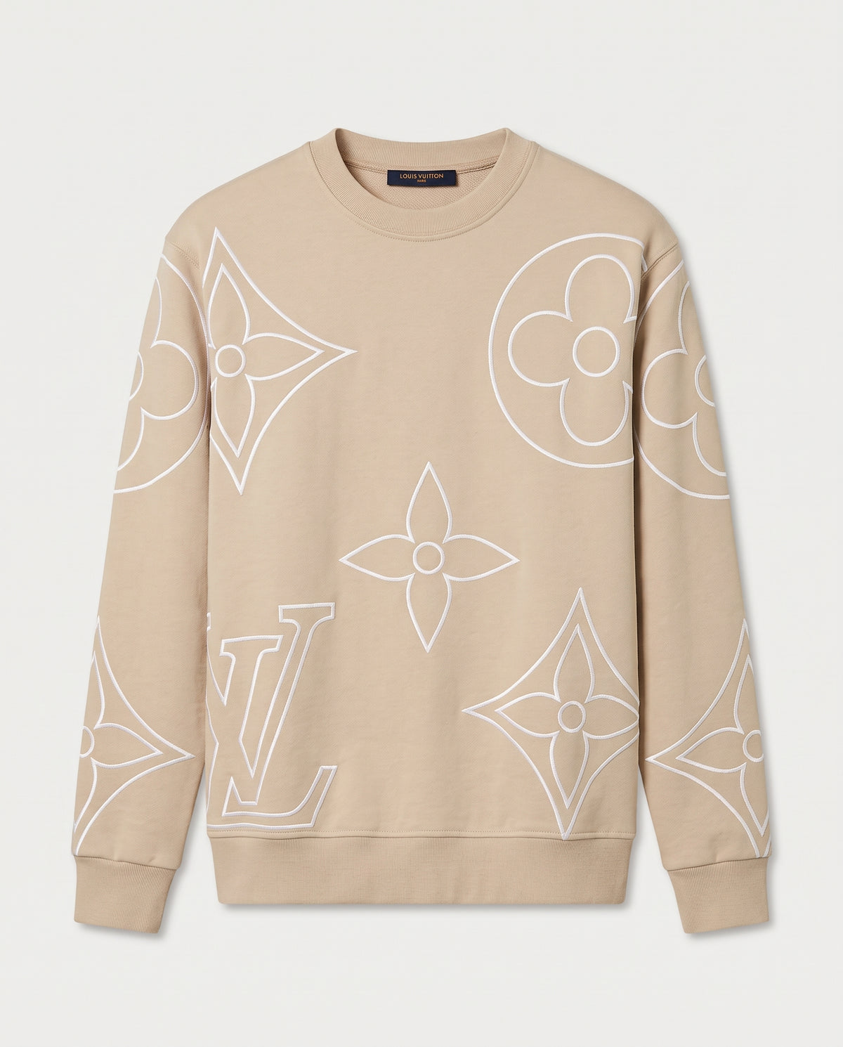 Louis Vuitton Monogram Embossed Crewneck Sweatshirt