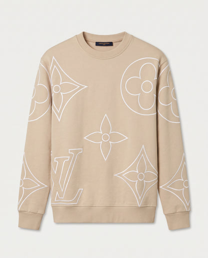 Louis Vuitton Monogram Embossed Crewneck Sweatshirt