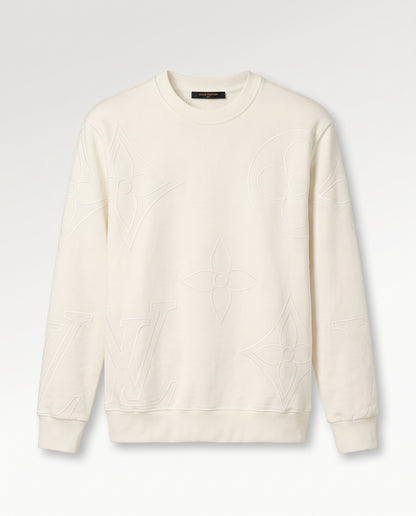 Louis Vuitton Monogram Embossed Crewneck Sweatshirt