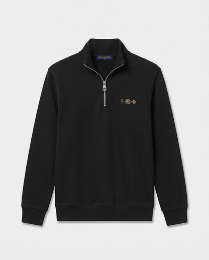 Louis Vuitton Monogram Flower Quarter-Zip Sweatshirt