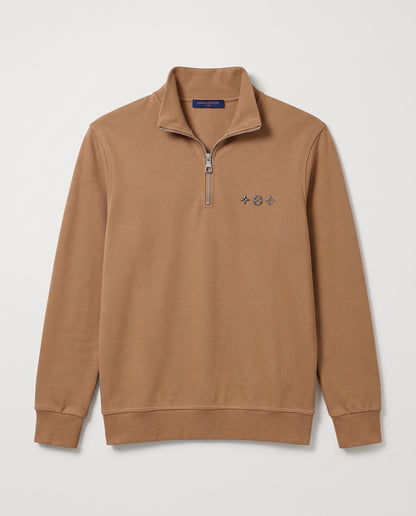 Louis Vuitton Monogram Flower Quarter-Zip Sweatshirt
