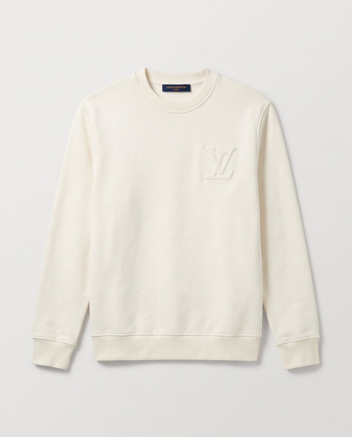Louis Vuitton Embossed LV Logo Crewneck Sweatshirt