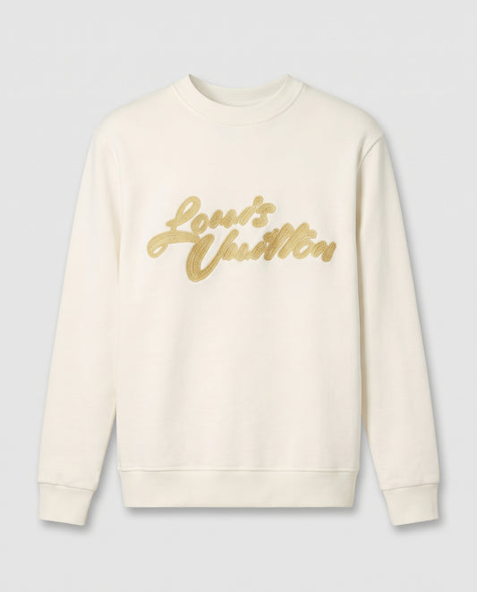 Louis Vuitton Signature Script Crewneck Sweatshirt