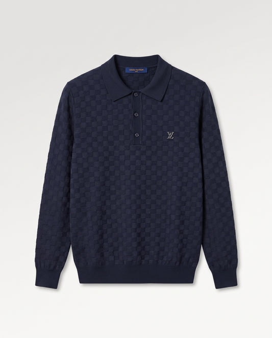 Louis Vuitton Damier Jacquard Knit Polo