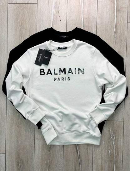 balmain white sweatshirt