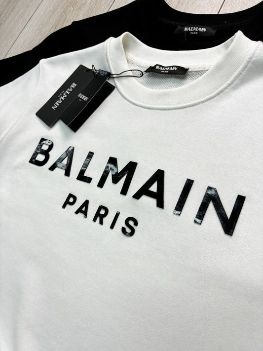 balmain white sweatshirt