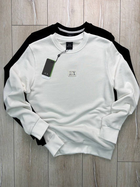 armani exchange white sweatshirt