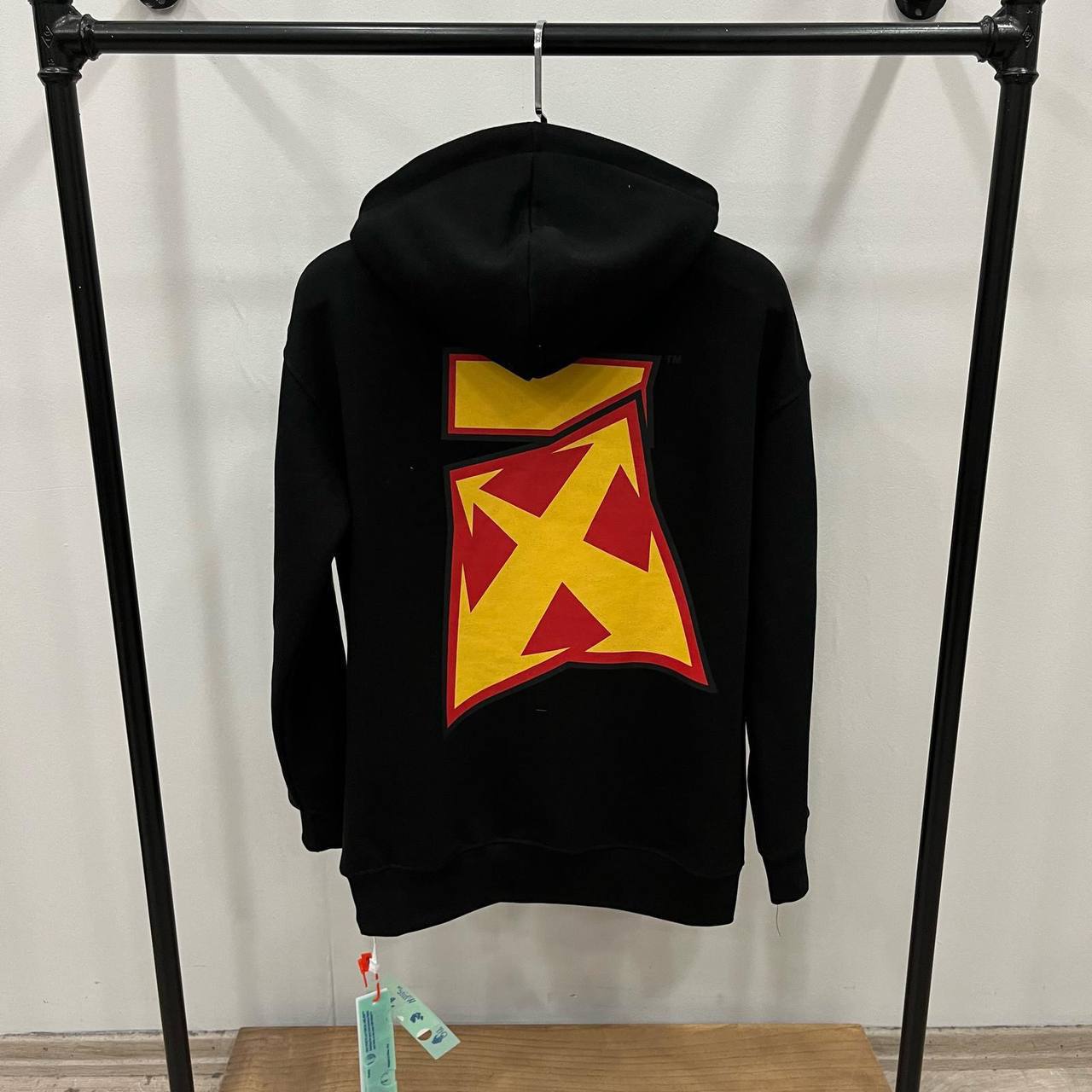 Off white fire X black hoodie