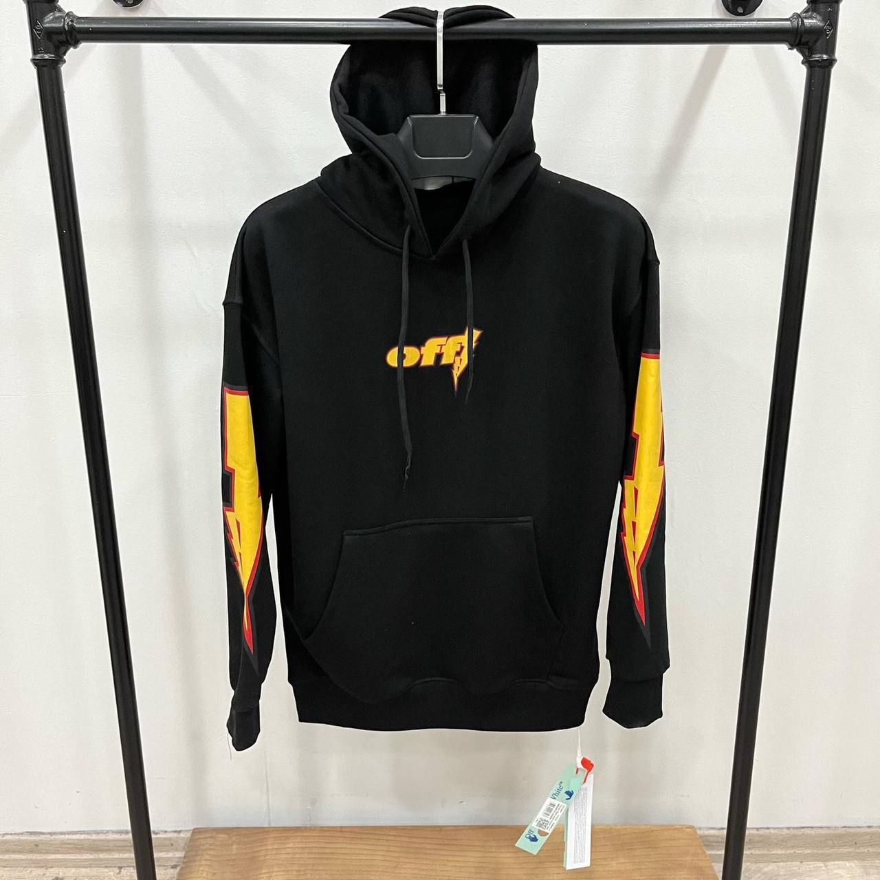 Off white fire X black hoodie