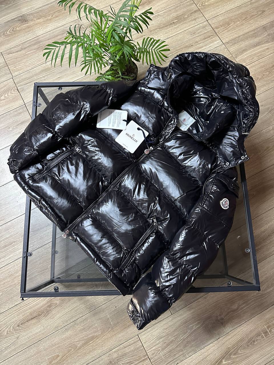 moncler maya black jacket