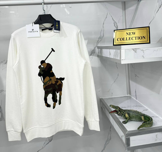 polo ralph lauren white crewneck