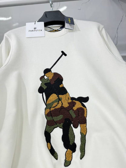 polo ralph lauren white crewneck