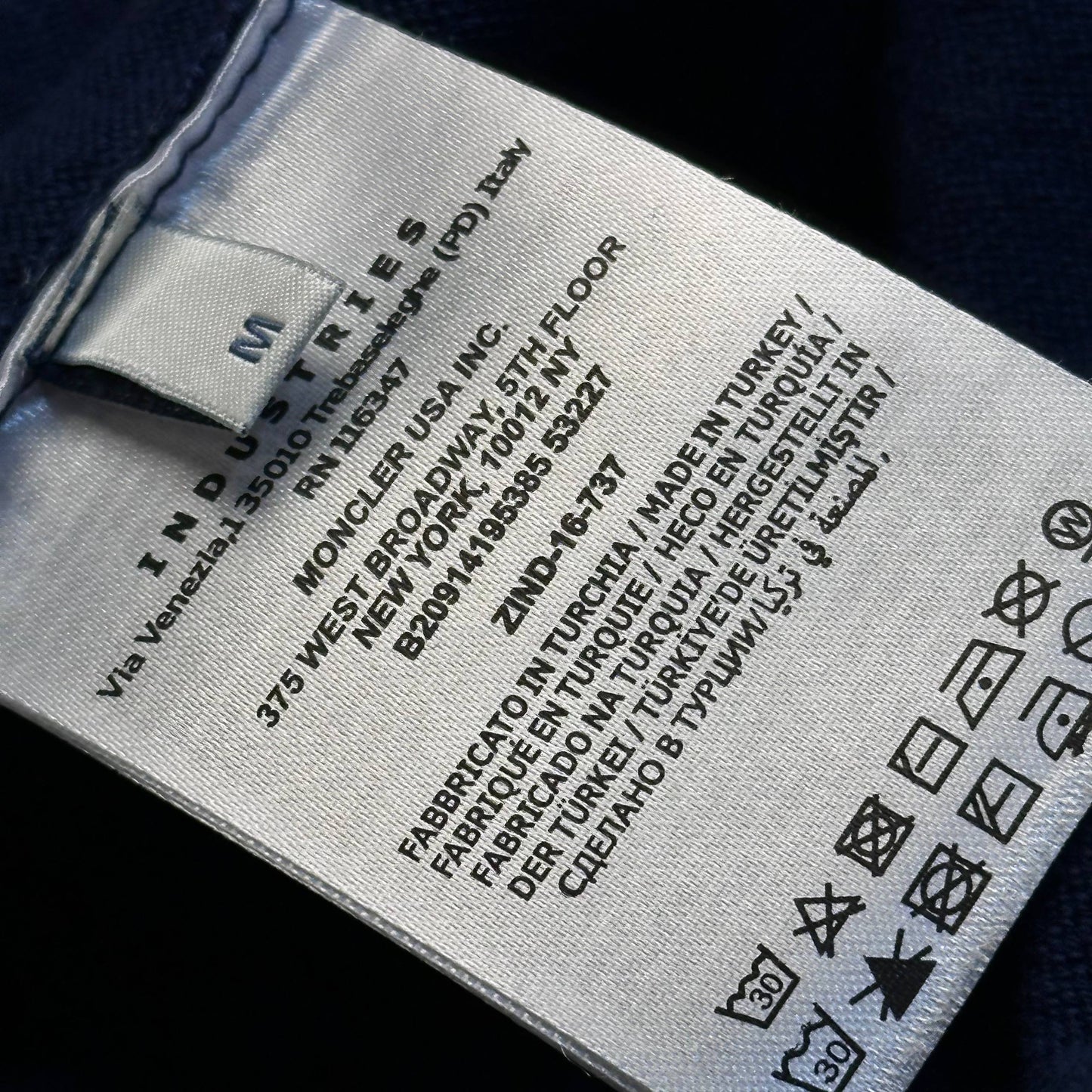 MONCLER FLEECE SWEATER WITH RED LINE