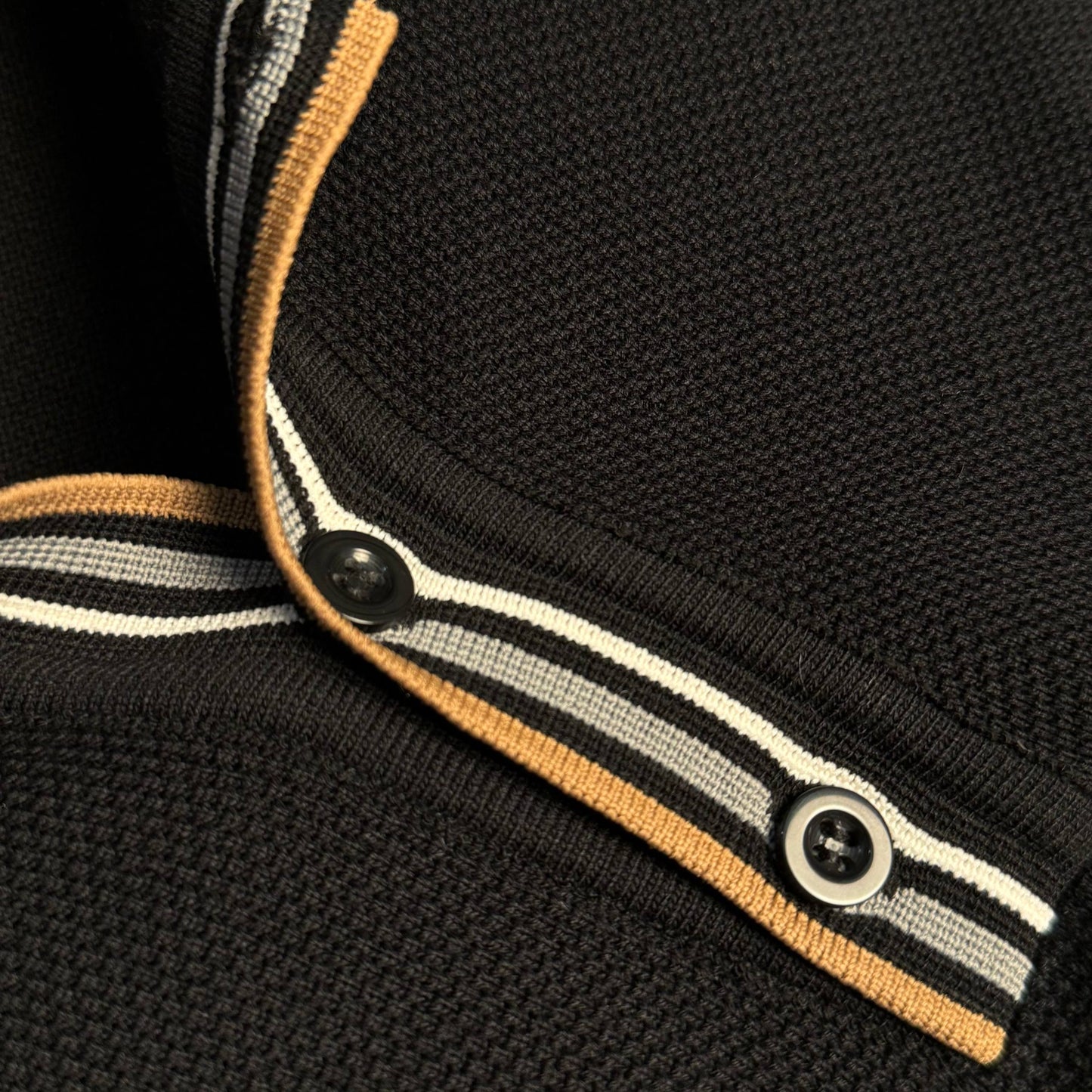 zegna polo with buttons