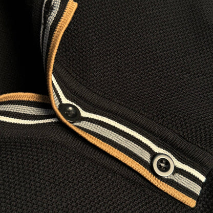 zegna polo with buttons