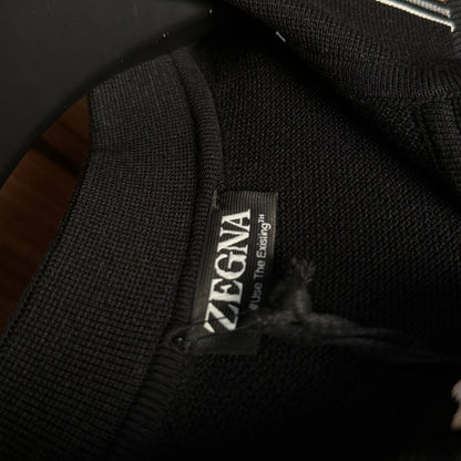 zegna polo with buttons