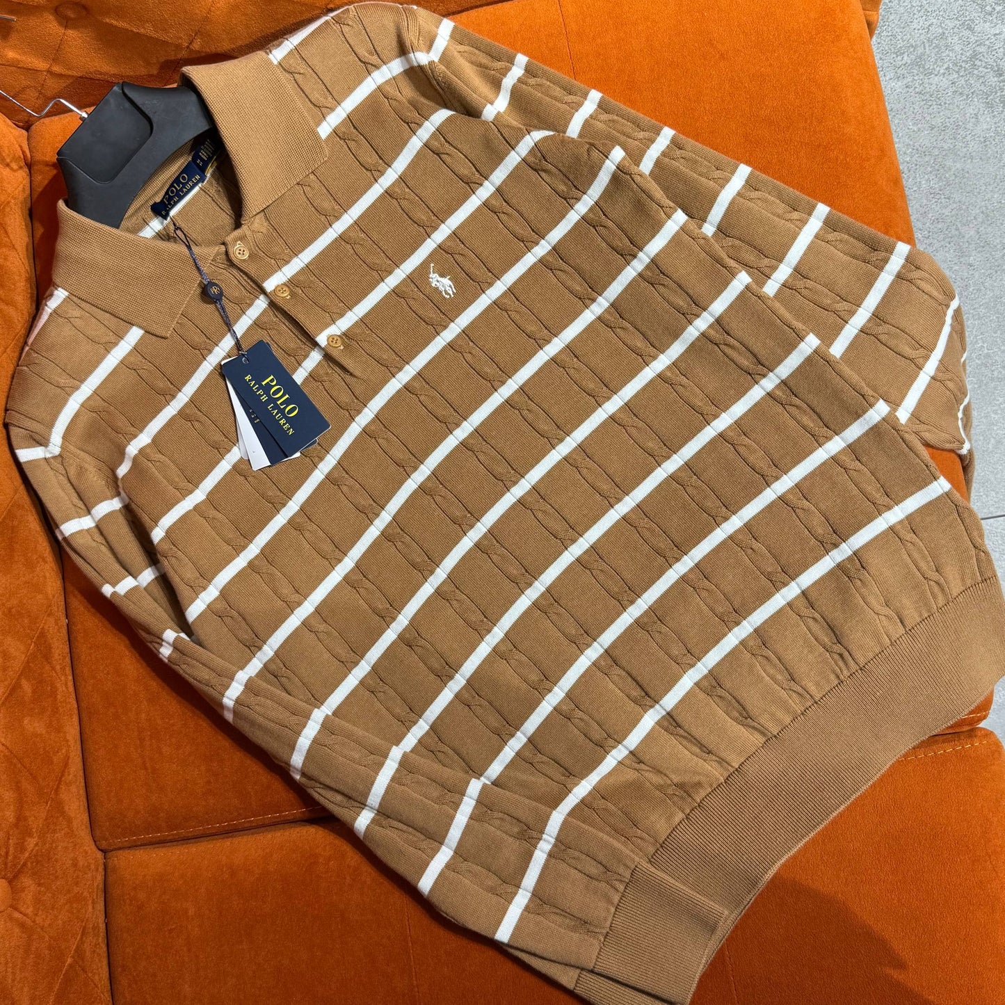 polo ralpgh stripped polo