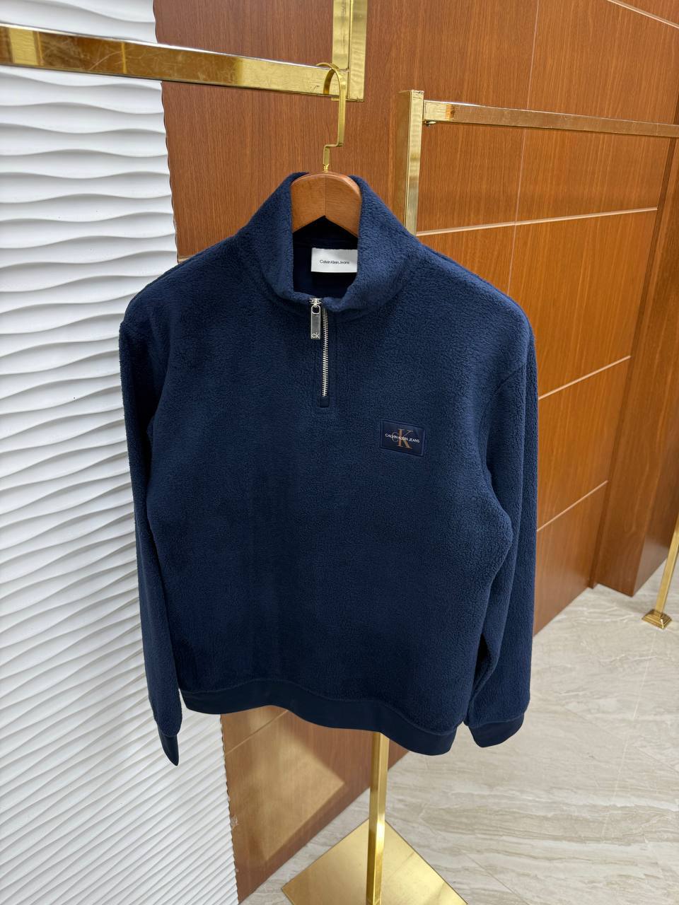 Calvin Klein Fleece Half Zip - Navy