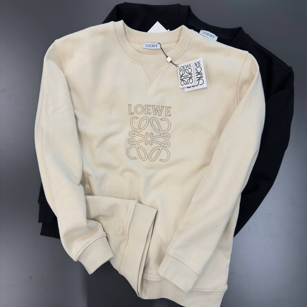 LOEWE Embroidered Sweatshirt - Beige